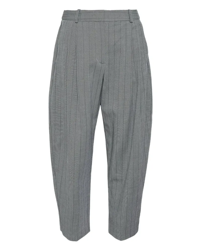 Stella McCartney pinstripe pleated trousers - Grau Grau