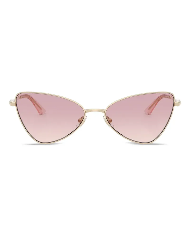 Jimmy Choo Cat-Eye-Sonnenbrille - Gold Gold
