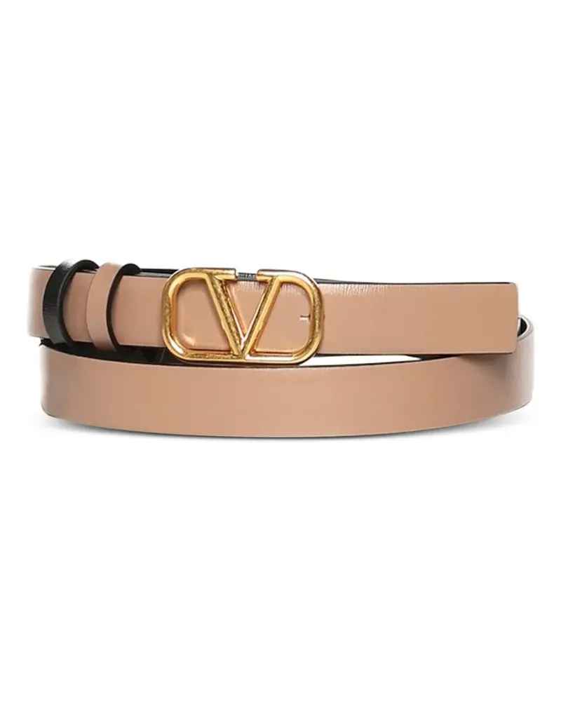 Valentino Garavani VLogo Signature reversible belt - Nude Nude