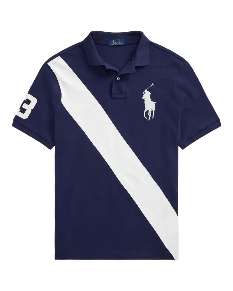 Ralph Lauren Poloshirt mit Polo Pony-Stickerei - Blau Blau