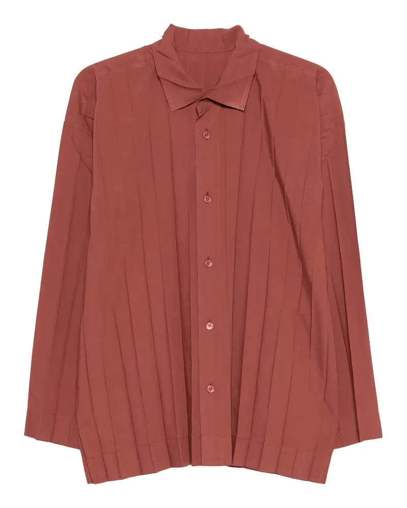 Issey Miyake pleated shirt - Braun Braun