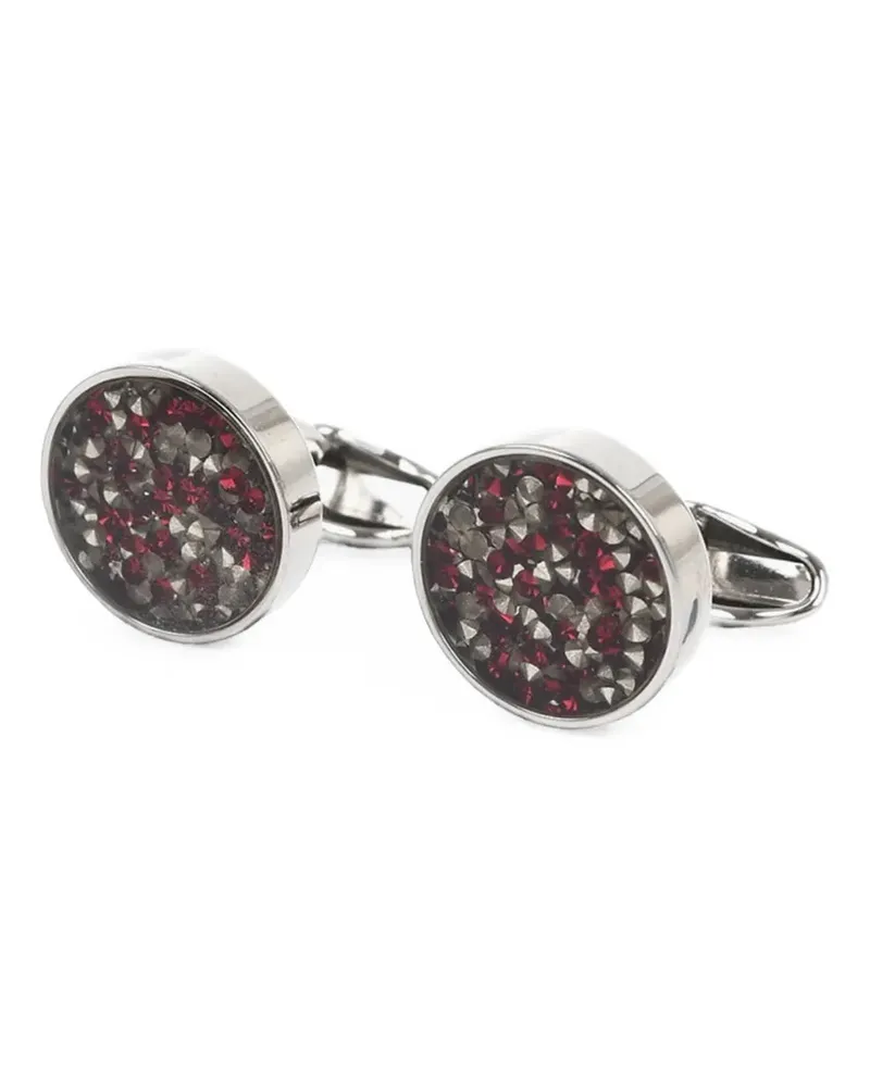 Corneliani crystal-embellished cufflinks - Silber Silber