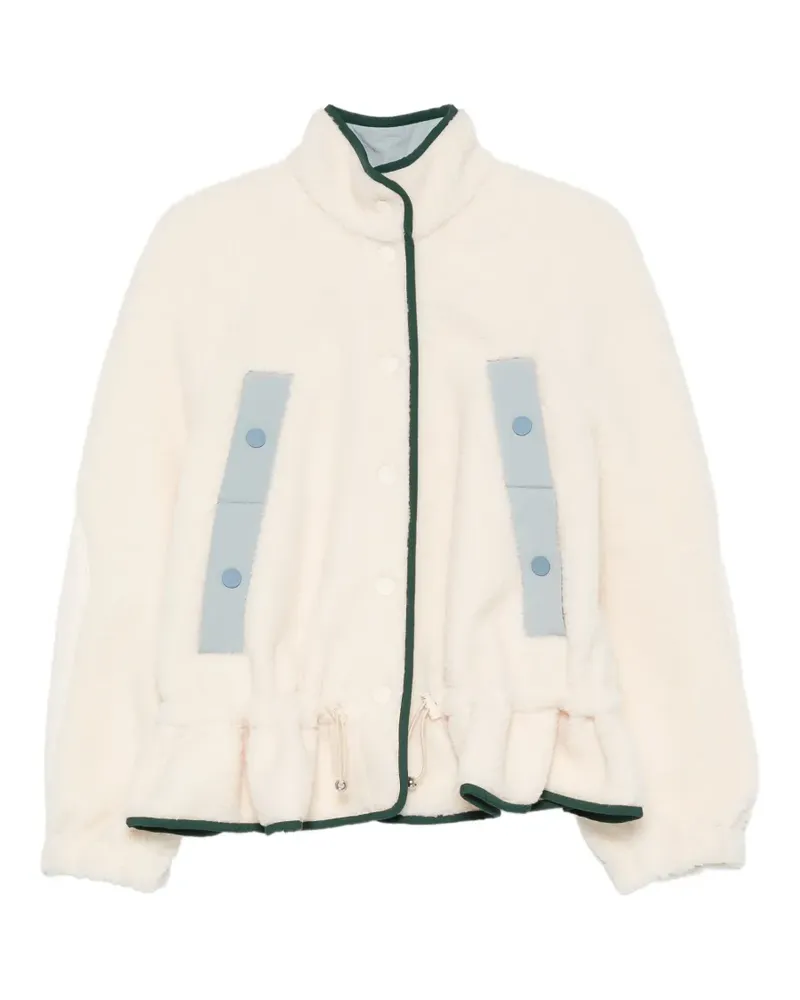 Stine Goya Fleecejacke mit Rüschensaum - Nude Nude