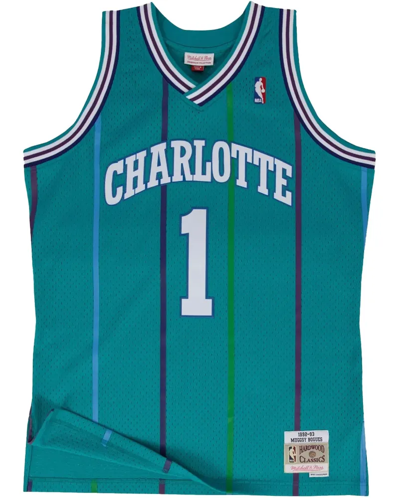 Mitchell & Ness NBA Authentic "Hornets 1992 Muggsy Bogues" Trikot - Grün Grün