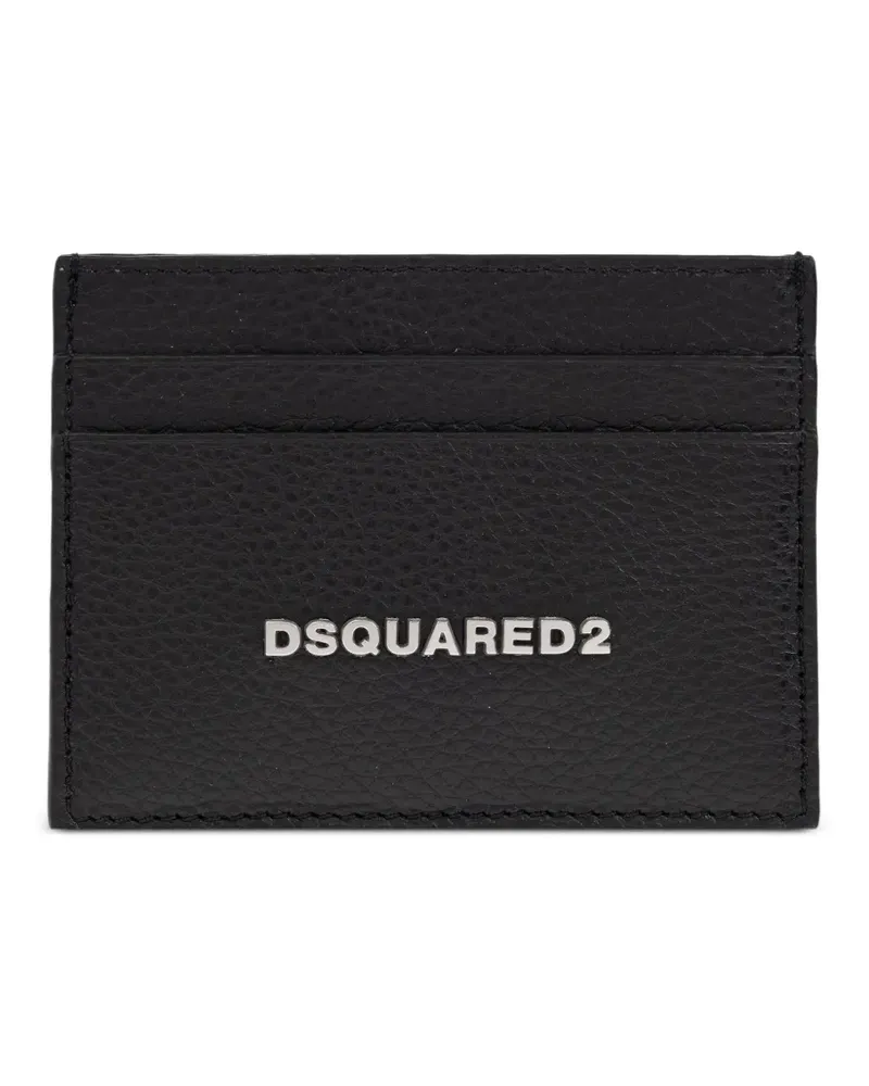 Dsquared2 Kartenetui mit Logo-Schild - Schwarz Schwarz