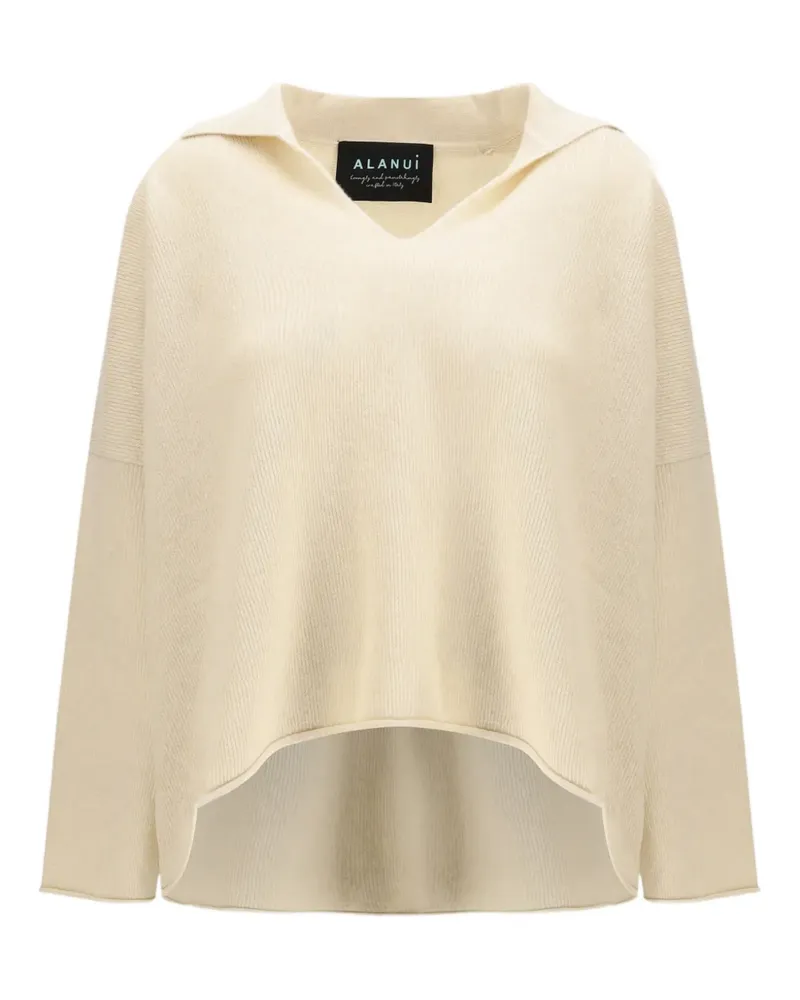 Alanui V-neck cashmere sweater - Nude Nude