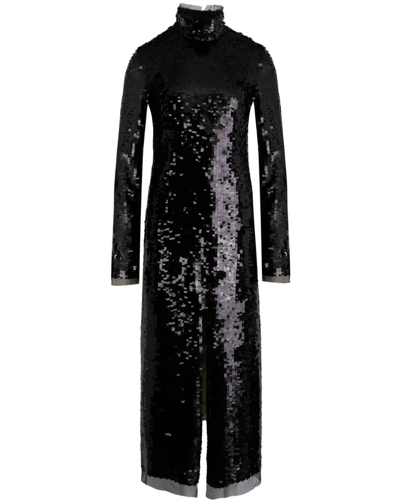Ports 1961 Midikleid mit Pailletten - Schwarz Schwarz