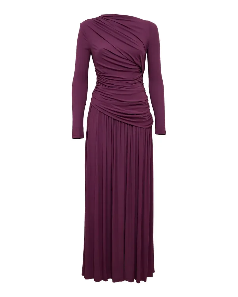 Acler Ausgestelltes Stamford Maxikleid mit Raffungen - Violett Violett