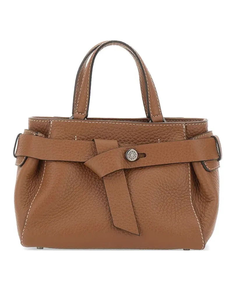 Gianni Chiarini Miranda knotted-leather tote bag - Braun Braun