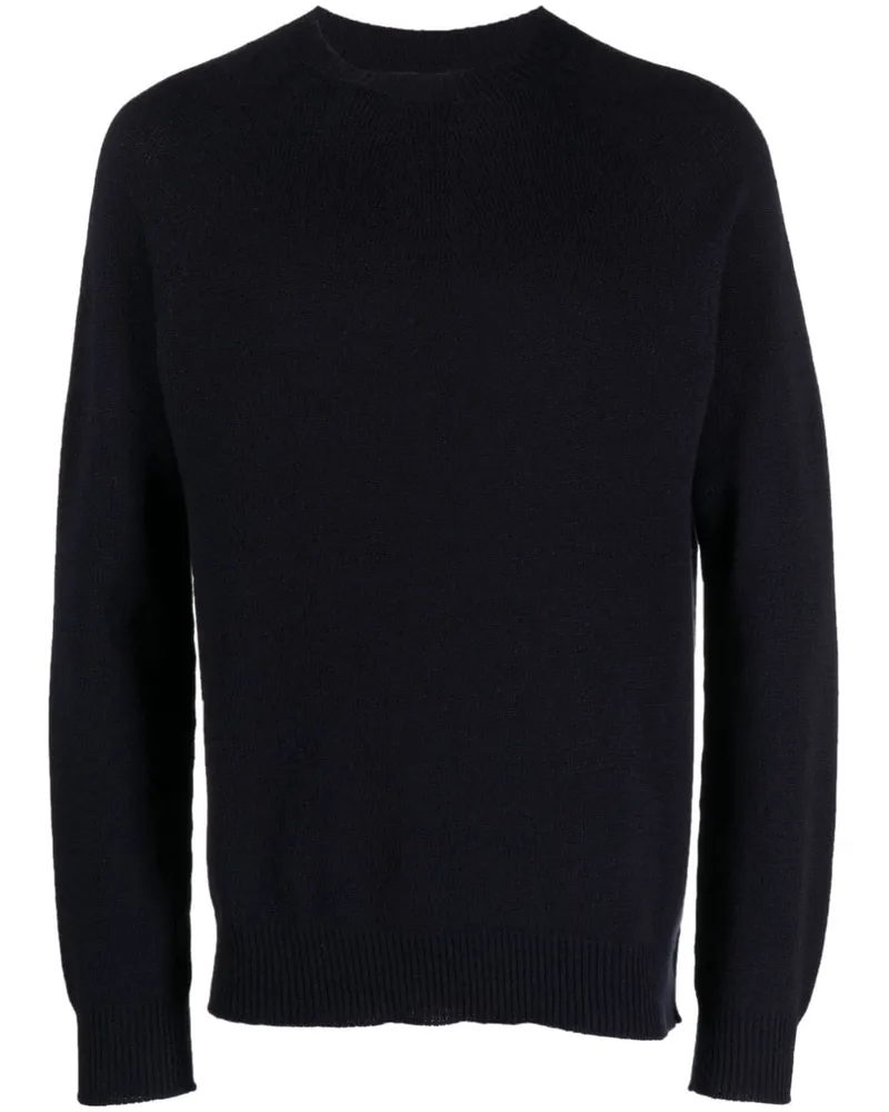 Jil Sander Kaschmirpullover mit rundem Ausschnitt - Blau Blau