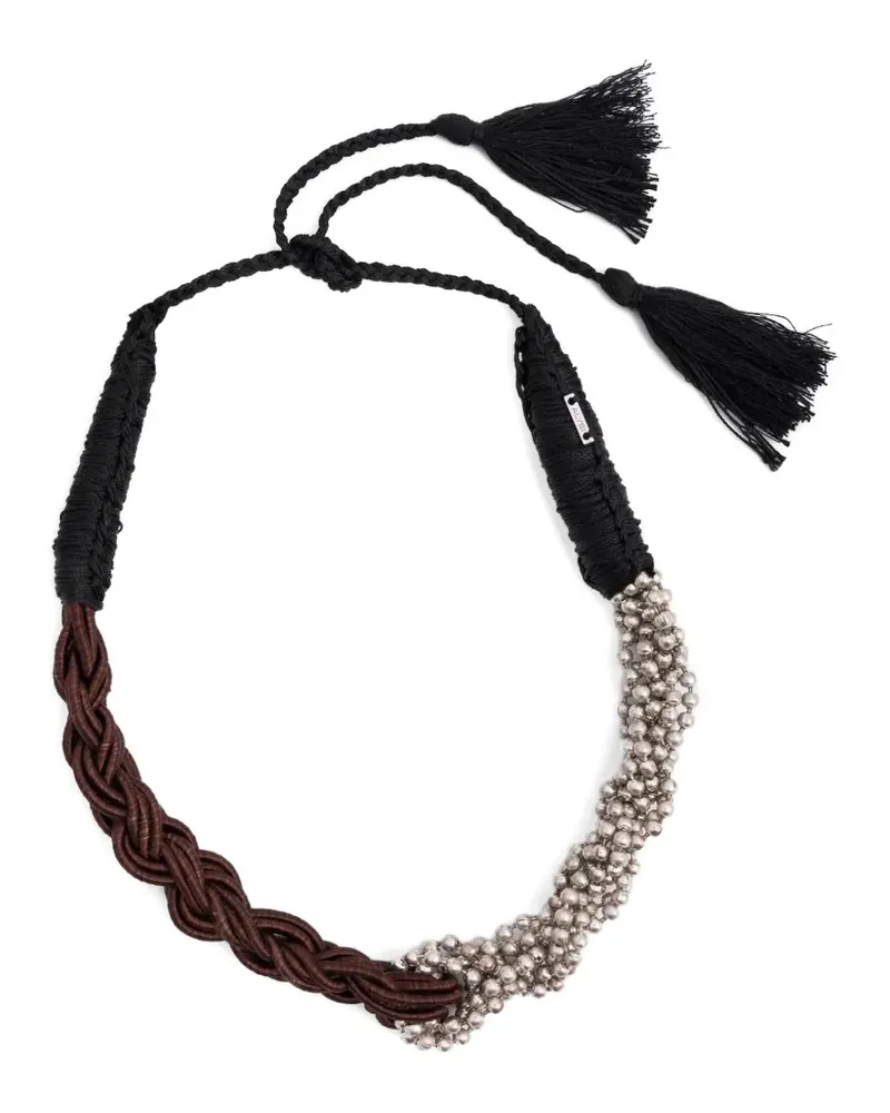 ALYSI braided beaded necklace - Braun Braun