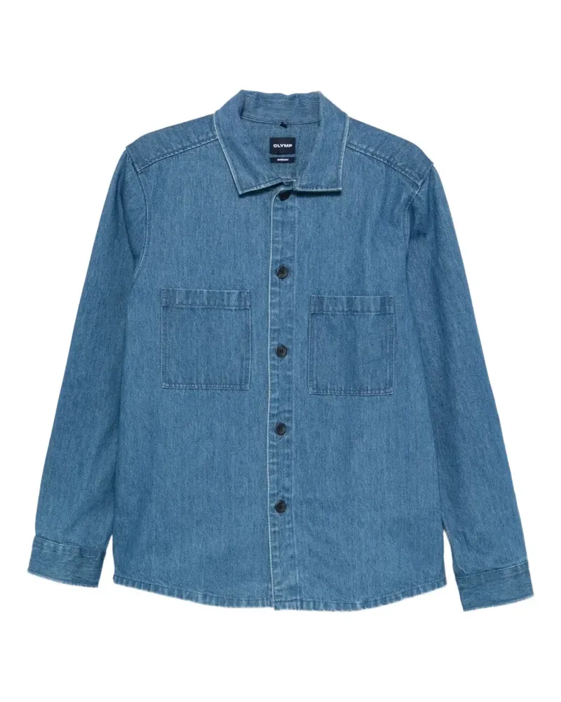 Olymp patch-pocket denim shirt - Blau Blau