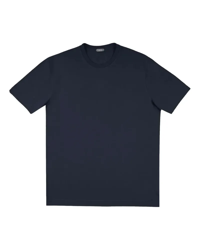Zanone Klassisches T-Shirt - Blau Blau