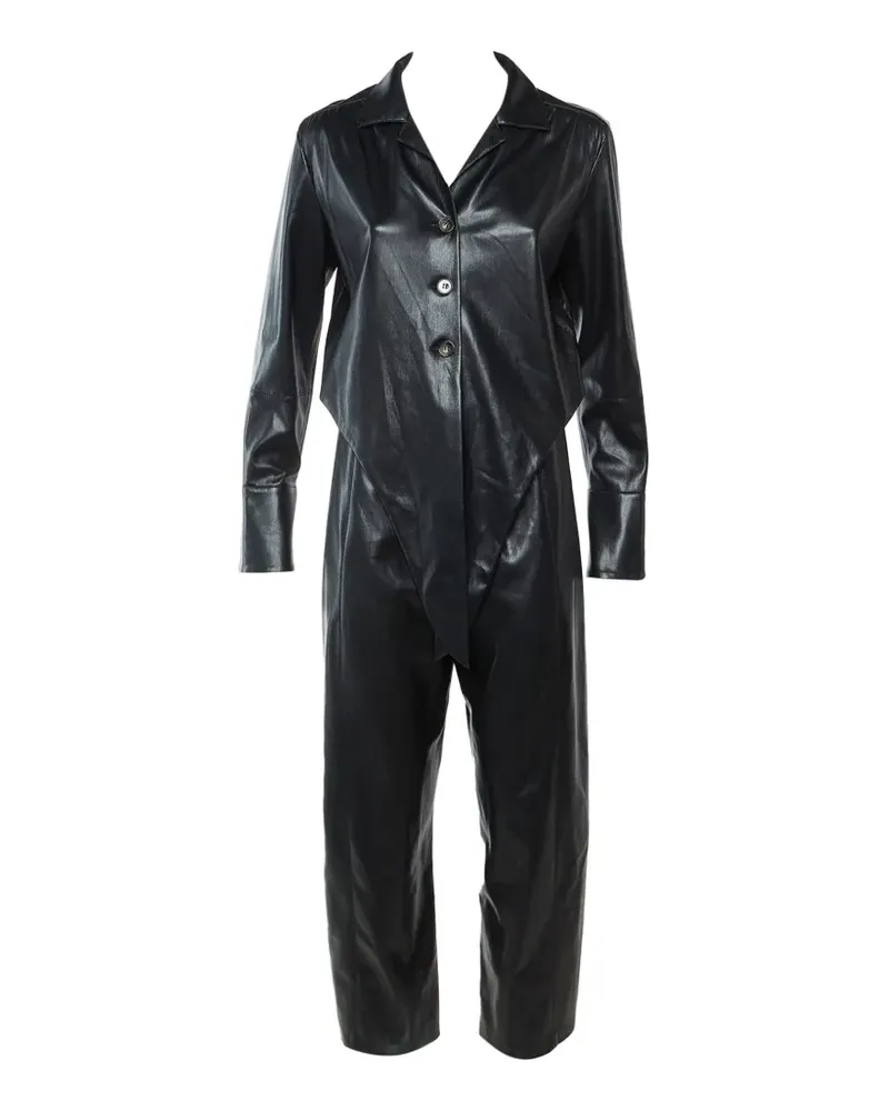 Nanushka Ana Jumpsuit mit Knöpfen - Schwarz Schwarz