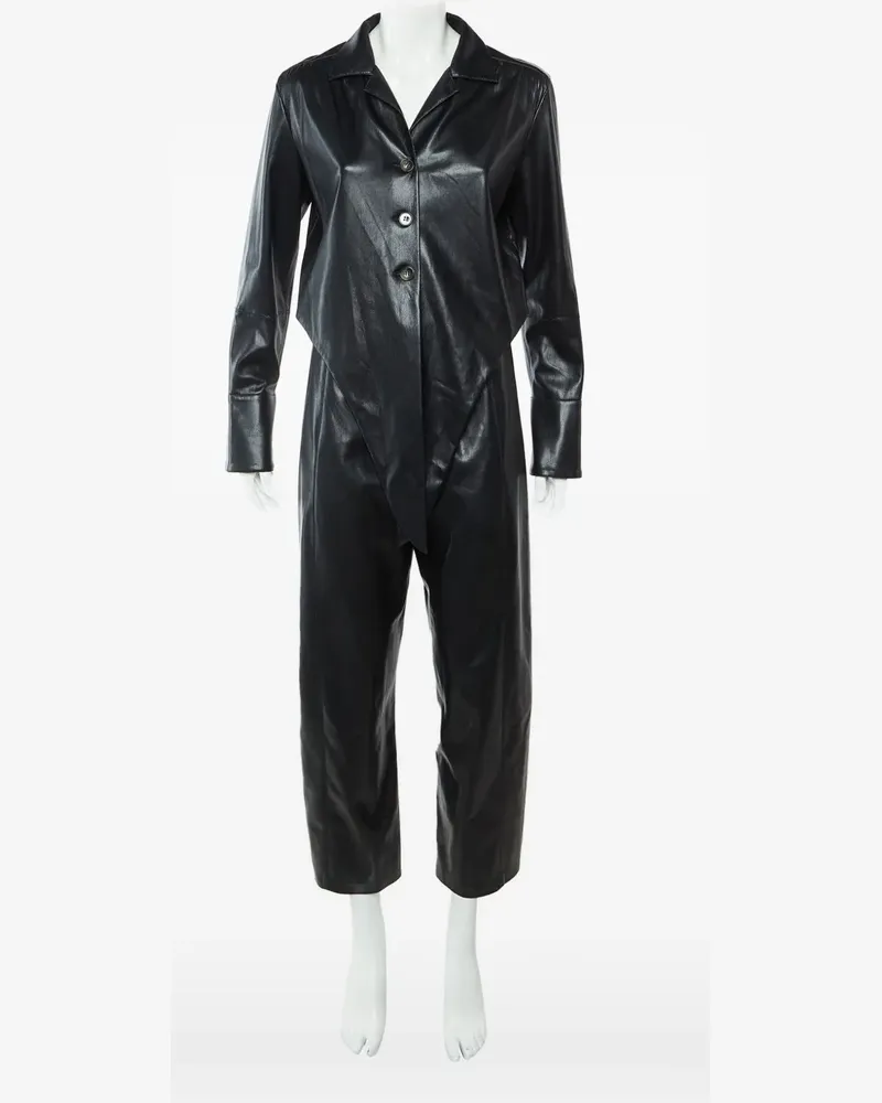 Nanushka Ana button-up jumpsuit - Schwarz Schwarz