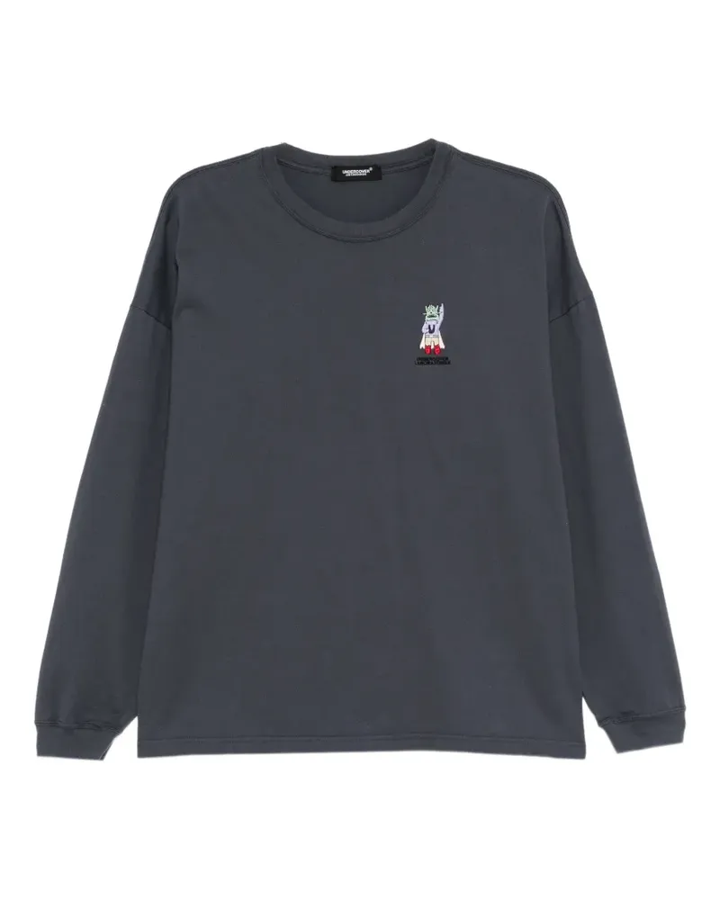 Undercover graphic-embroidered long-sleeve T-shirt - Grau Grau