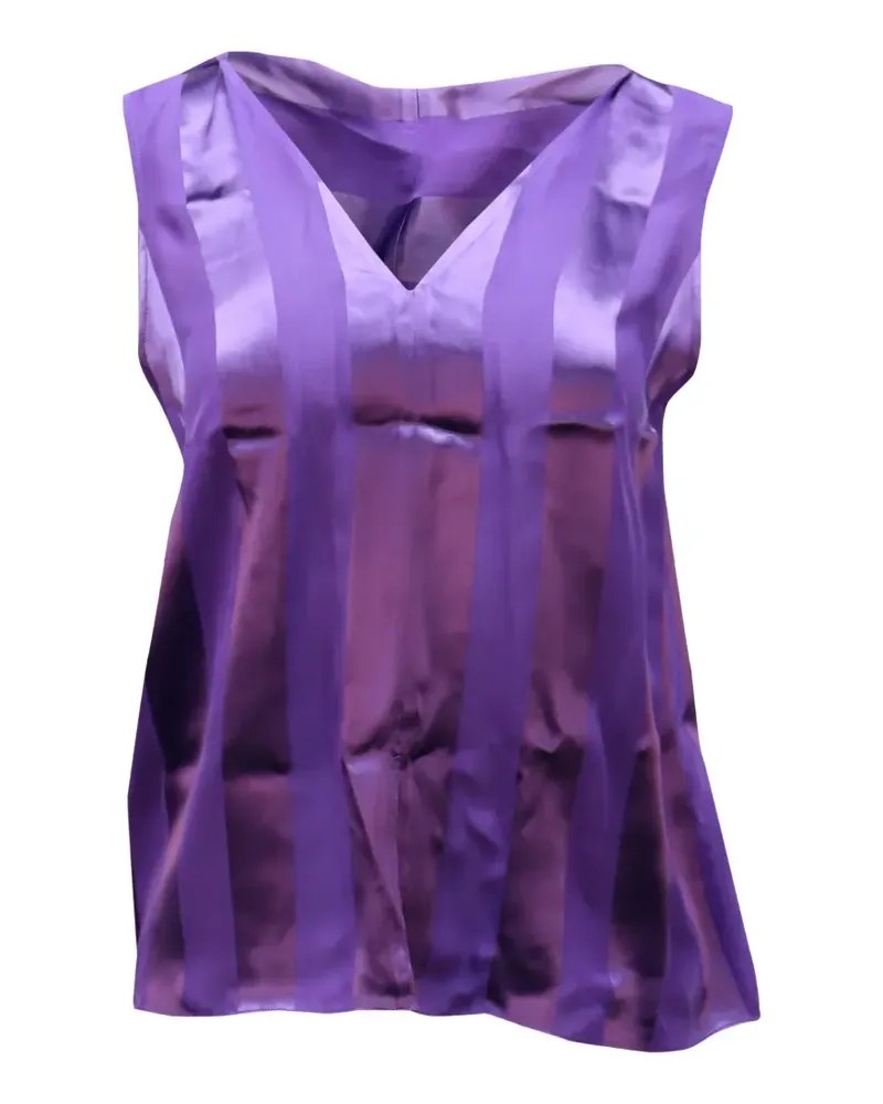 Alice + Olivia Gwenda Tunika mit Schleifenkragen - Violett Violett