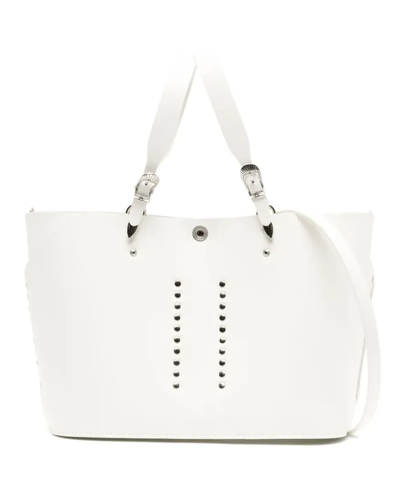 Toga Handtasche aus Leder - Weiß Weiß