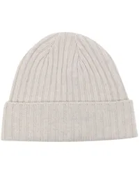 N.Peal Grob gerippte Beanie Grau