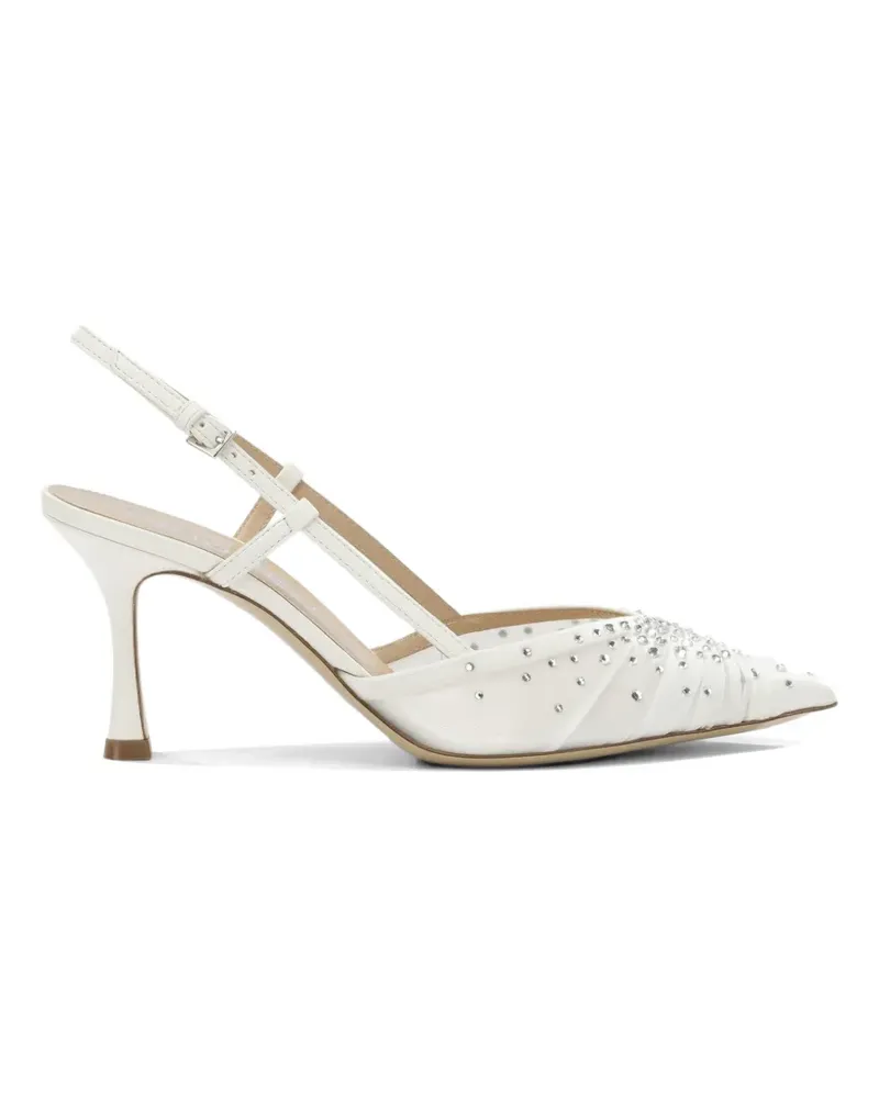 NINALILOU Amy crystal-embellished pumps - Weiß Weiß