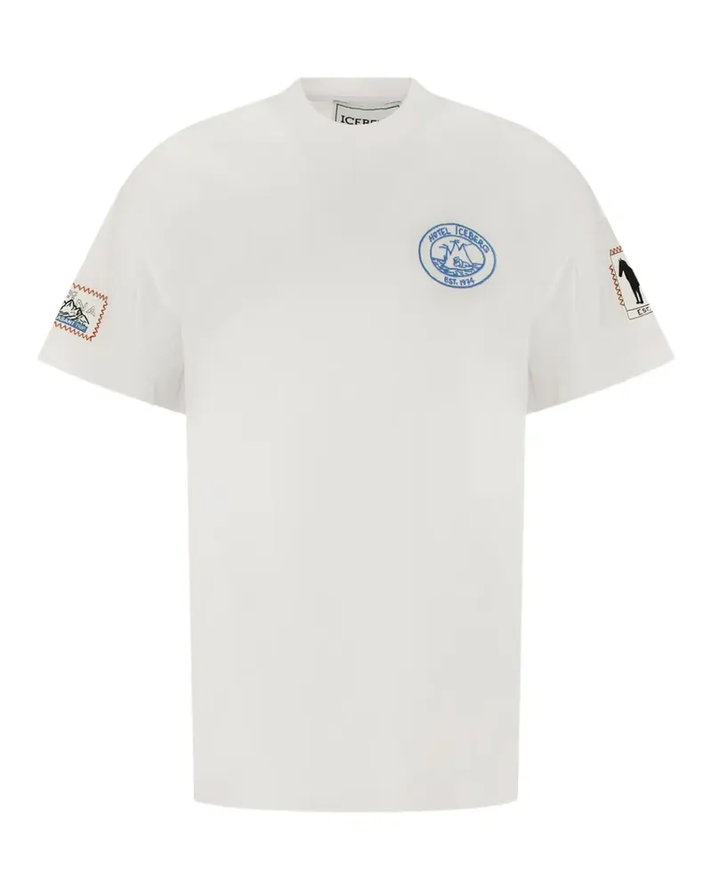 Iceberg patch-detail cotton T-shirt - Weiß Weiß