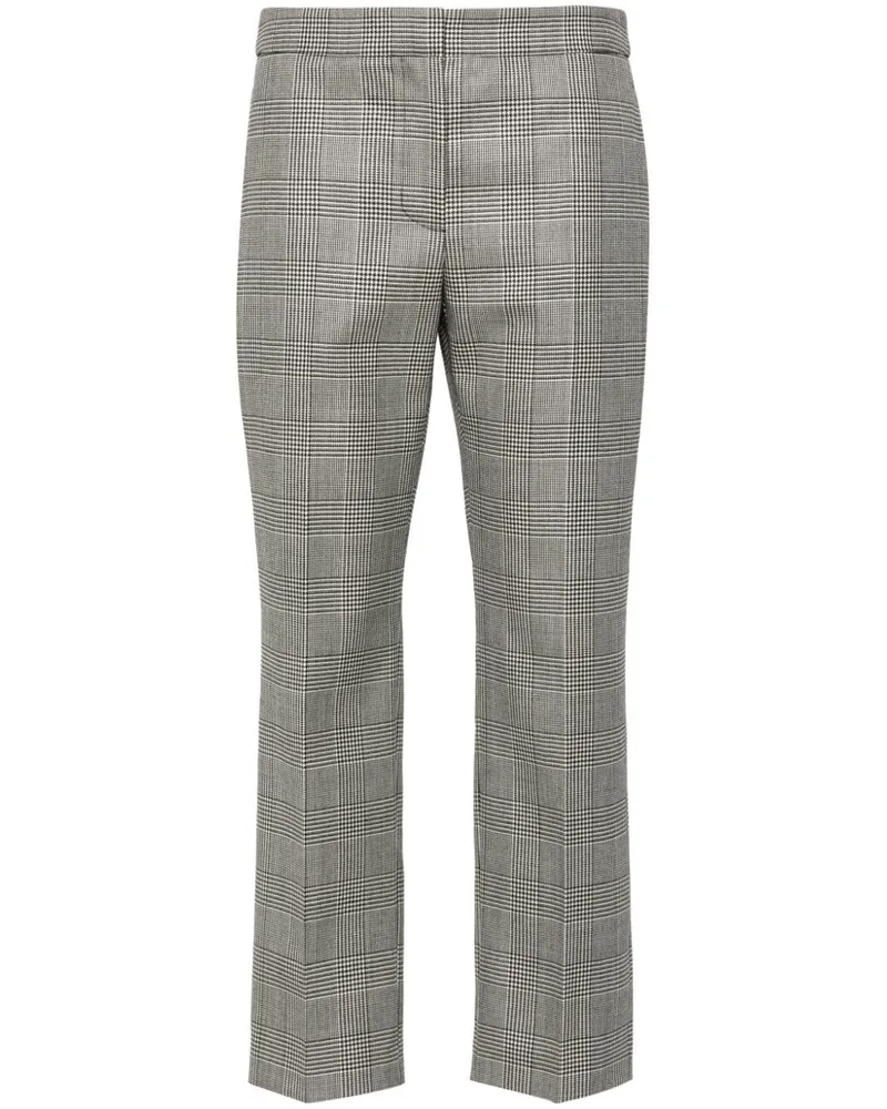 Alexander McQueen Hose mit Prince of Wales-Karo - Schwarz Schwarz