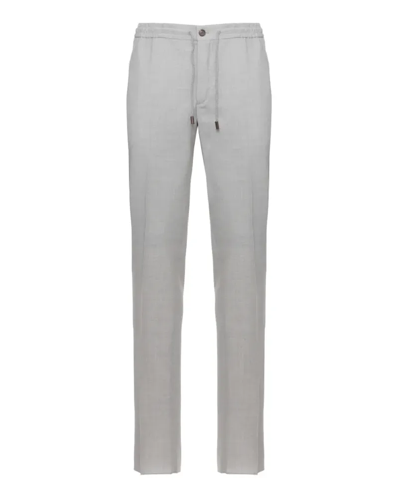 Incotex drawstring straight trousers - Grau Grau