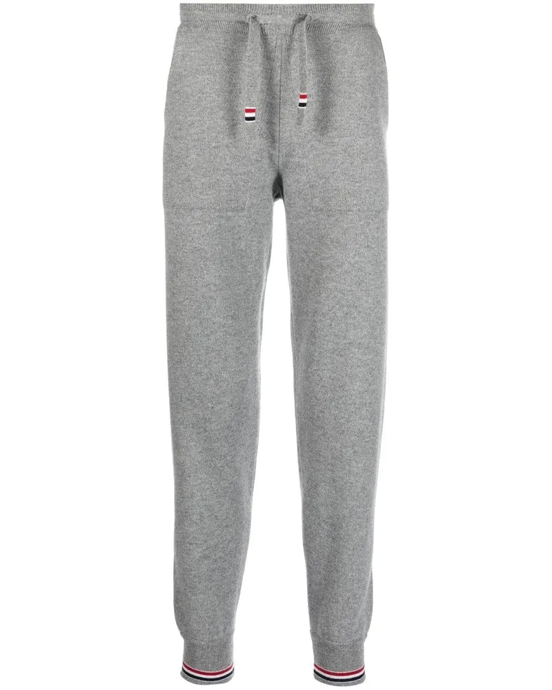 Thom Browne Gestrickte Jogginghose aus Kaschmir - Grau Grau