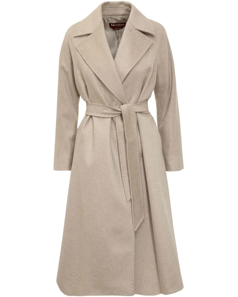 Max Mara Mantel mit Gürtel - Nude Nude
