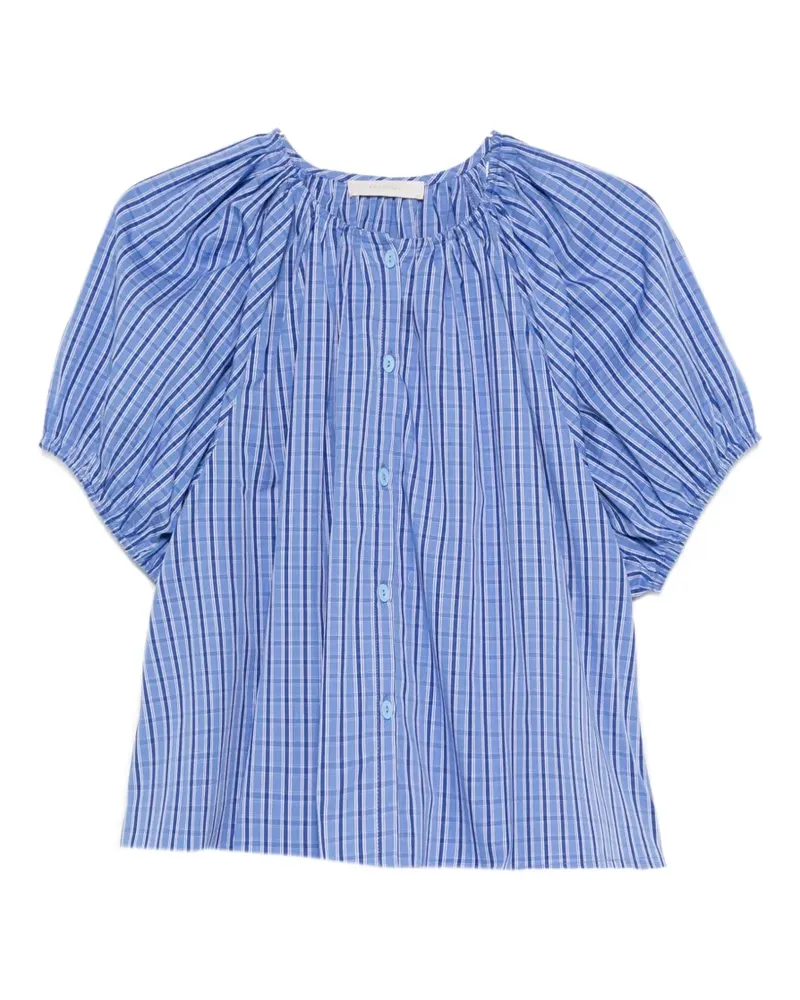 Faithfull The Brand Geraffte Alexis Bluse - Blau Blau