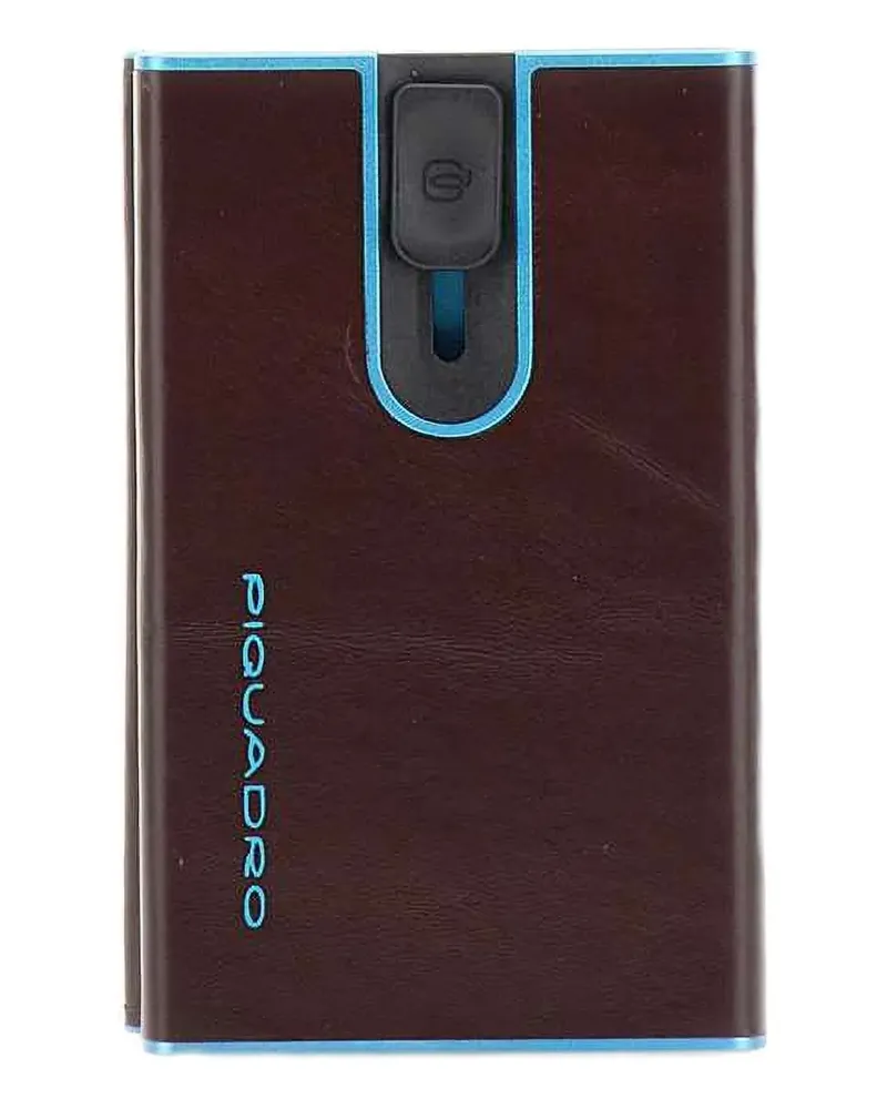 Piquadro Kartenetui mit Logo-Print - Braun Braun