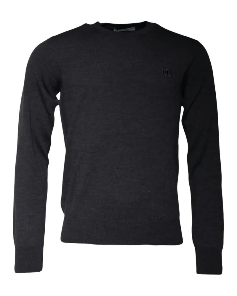 Dolce & Gabbana Pullover mit Logo-Schild - Grau Grau