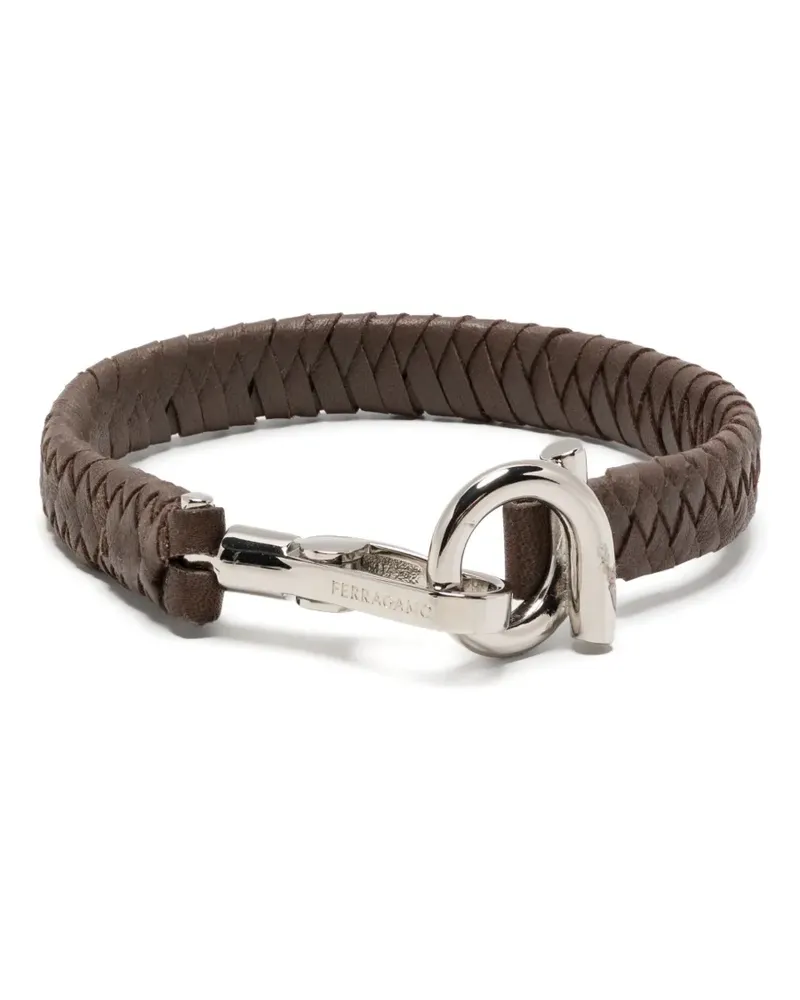 Ferragamo Armband aus Leder - Braun Braun