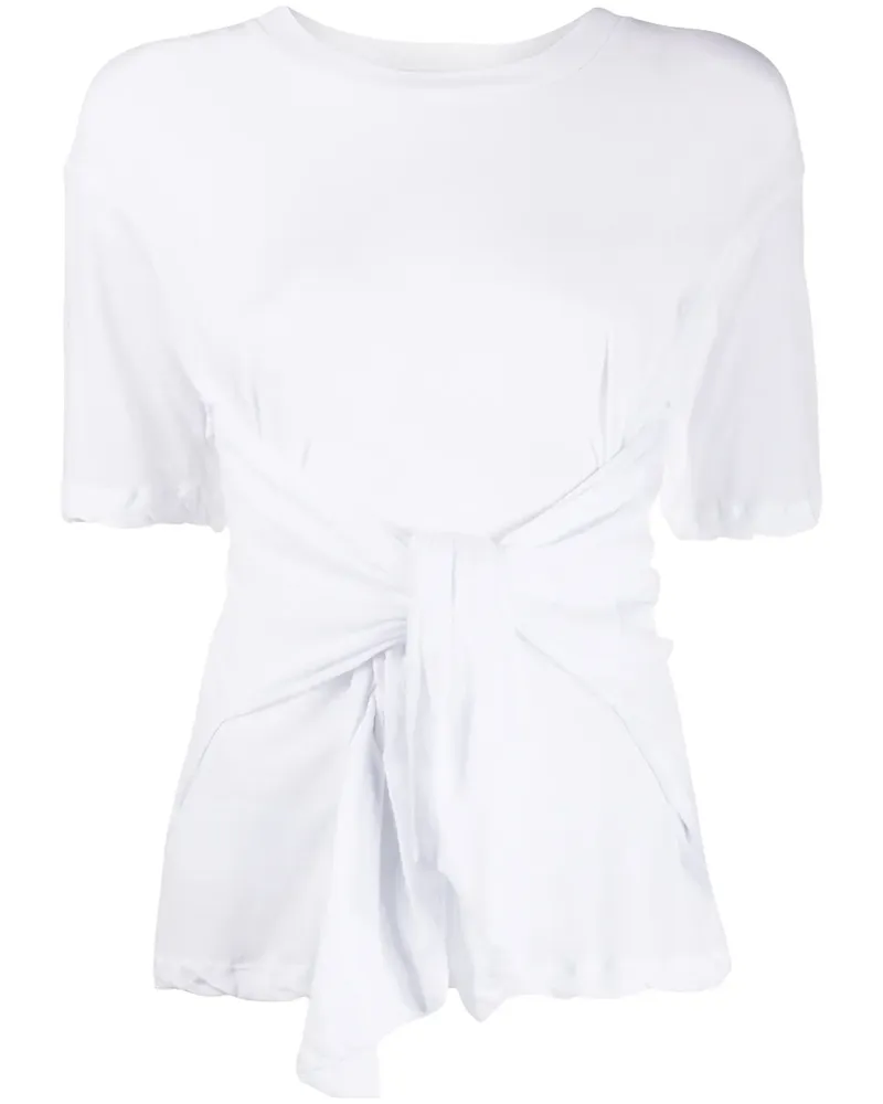 Unravel T-Shirt mit Schnürung - Weiß Weiß