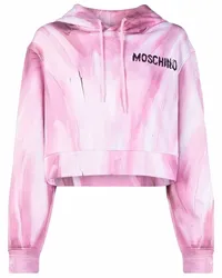 Moschino Hoodie mit Print Rosa