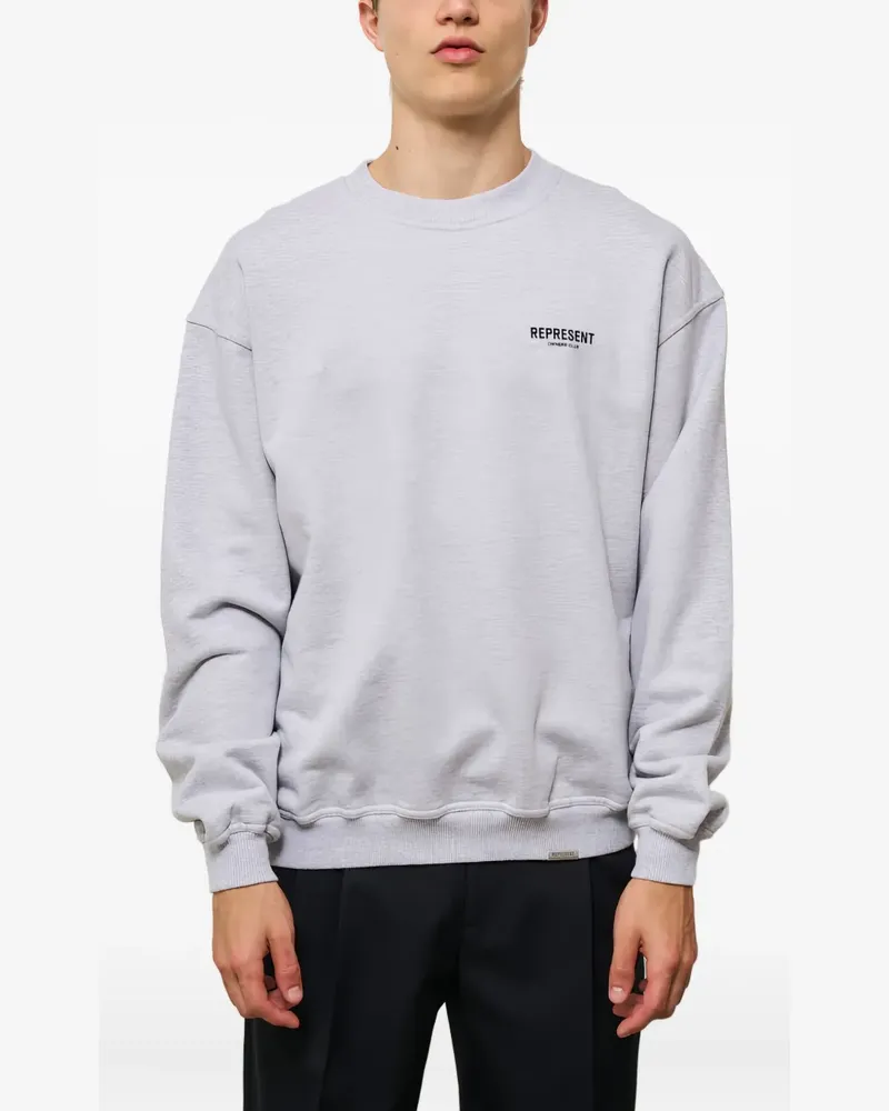 REPRESENT Sweatshirt mit Logo - Grau Grau