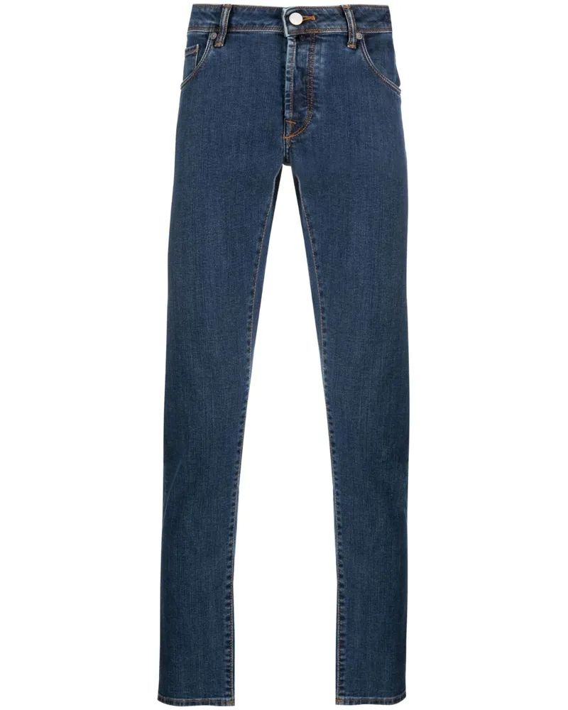Incotex Klassische Straight-Leg-Jeans - Blau Blau