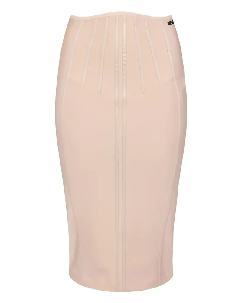Elisabetta Franchi Minirock im Corsage-Stil - Nude Nude