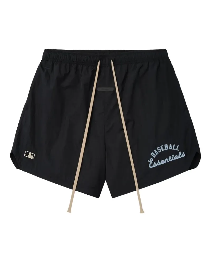 Fear of God MLB Sportshorts mit Logo-Patch - Schwarz Schwarz