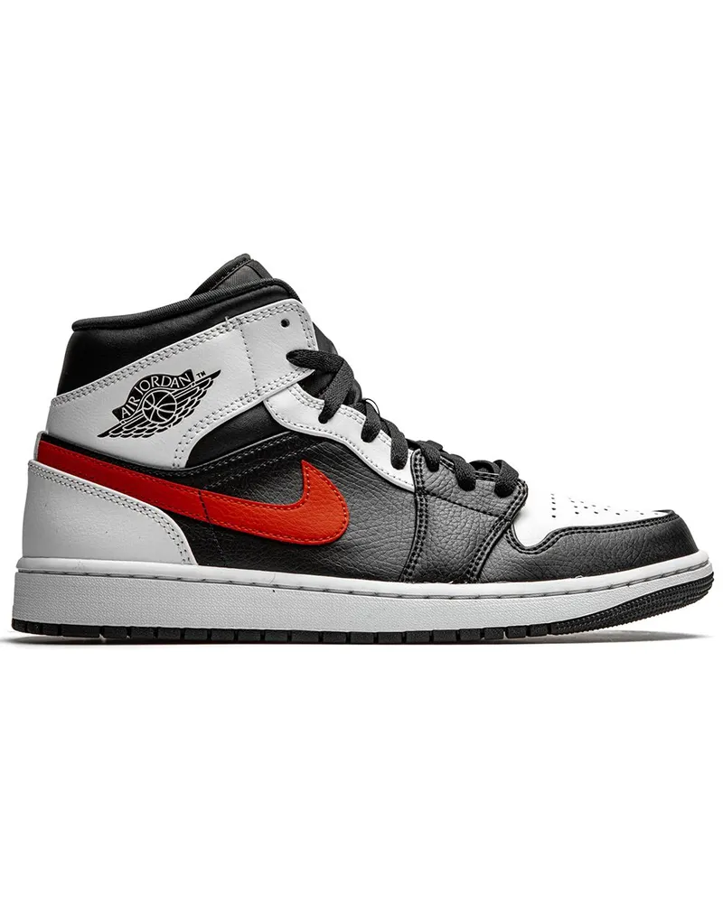 Jordan Air  1 Mid Sneakers - Schwarz Schwarz