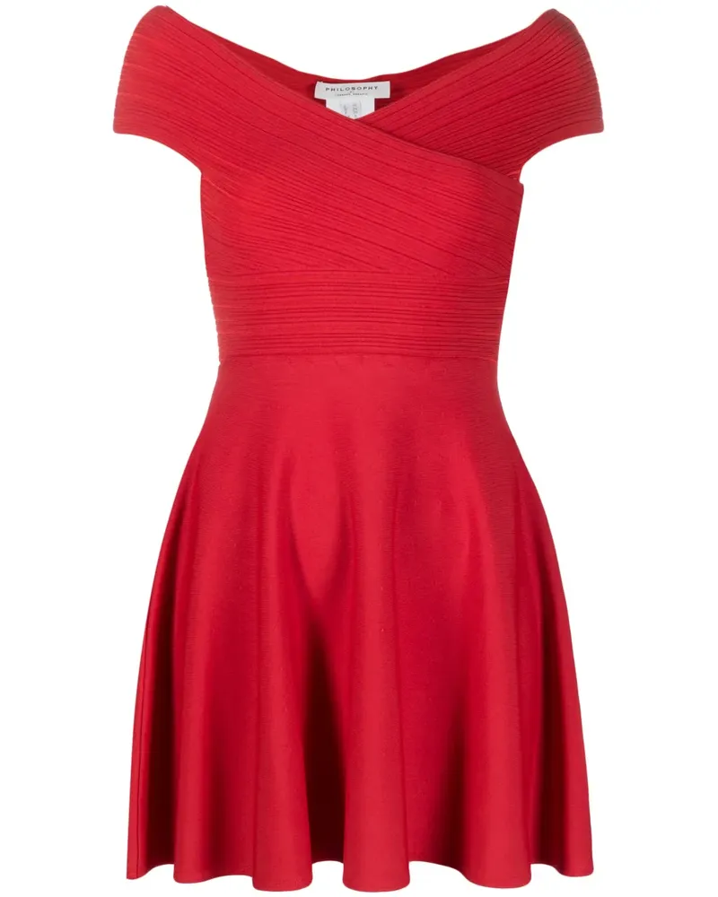 Philosophy Di Lorenzo Serafini Kleid mit Falten - Rot Rot