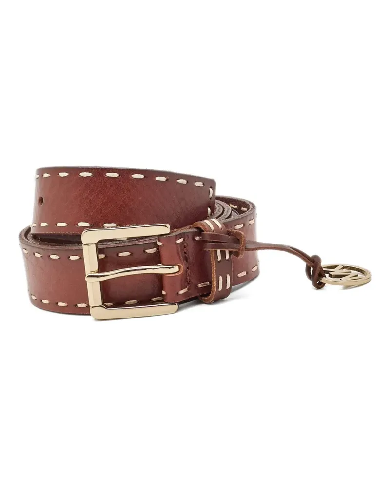 Michael Kors Gürtel mit Zierstich - Braun Braun