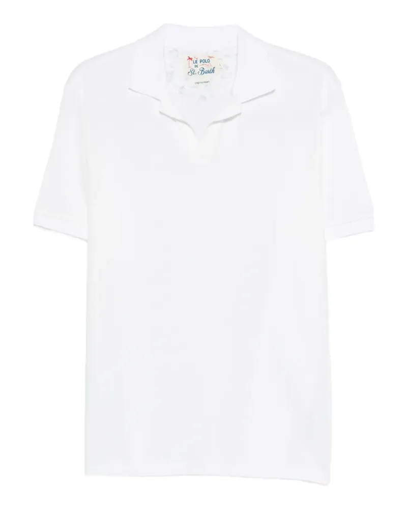 MC2 Saint Barth T-Shirt mit Kragen - Weiß Weiß