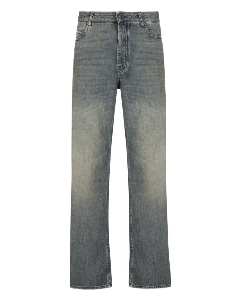 Balenciaga Jeans mit Logo-Patch - Blau Blau