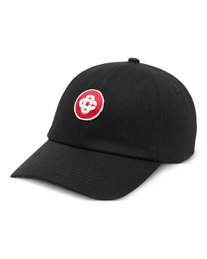 Casablanca Paris Baseballkappe mit Logo-Patch - Schwarz Schwarz