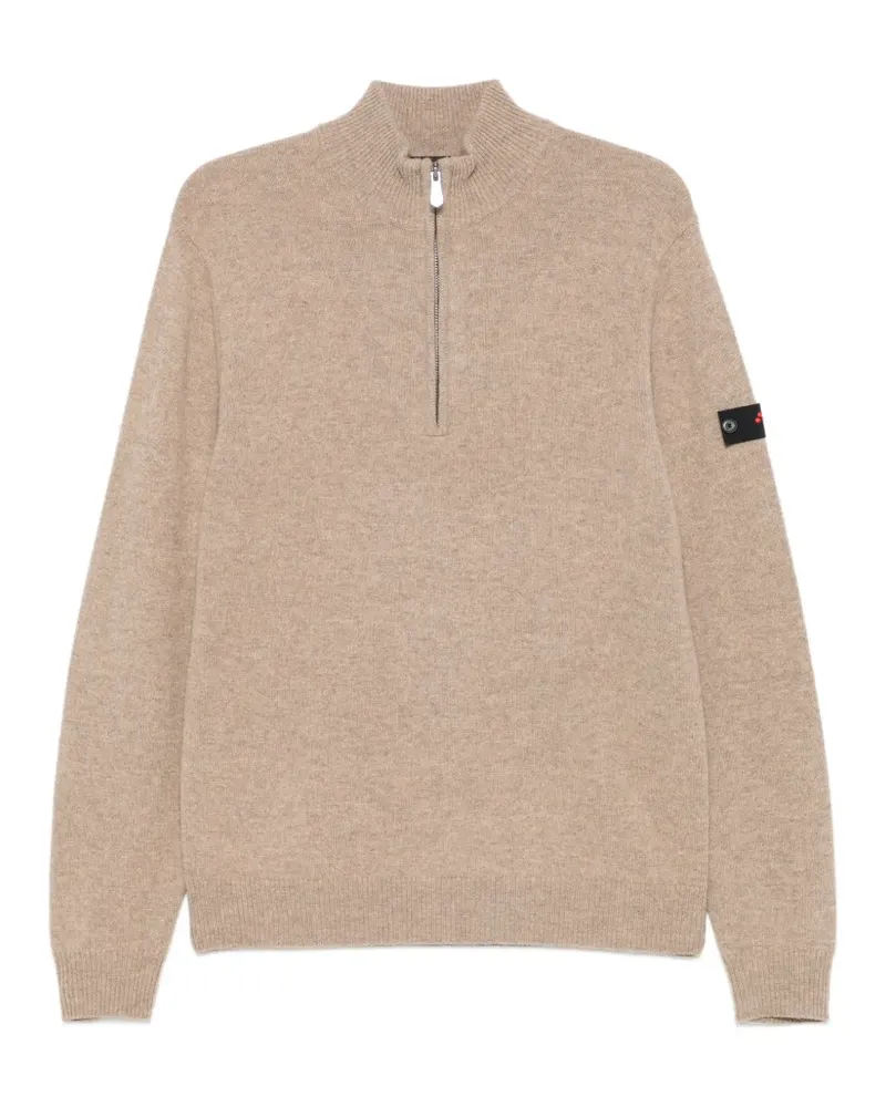 Peuterey Trebe Pullover mit kurzem Reißverschluss - Nude Nude
