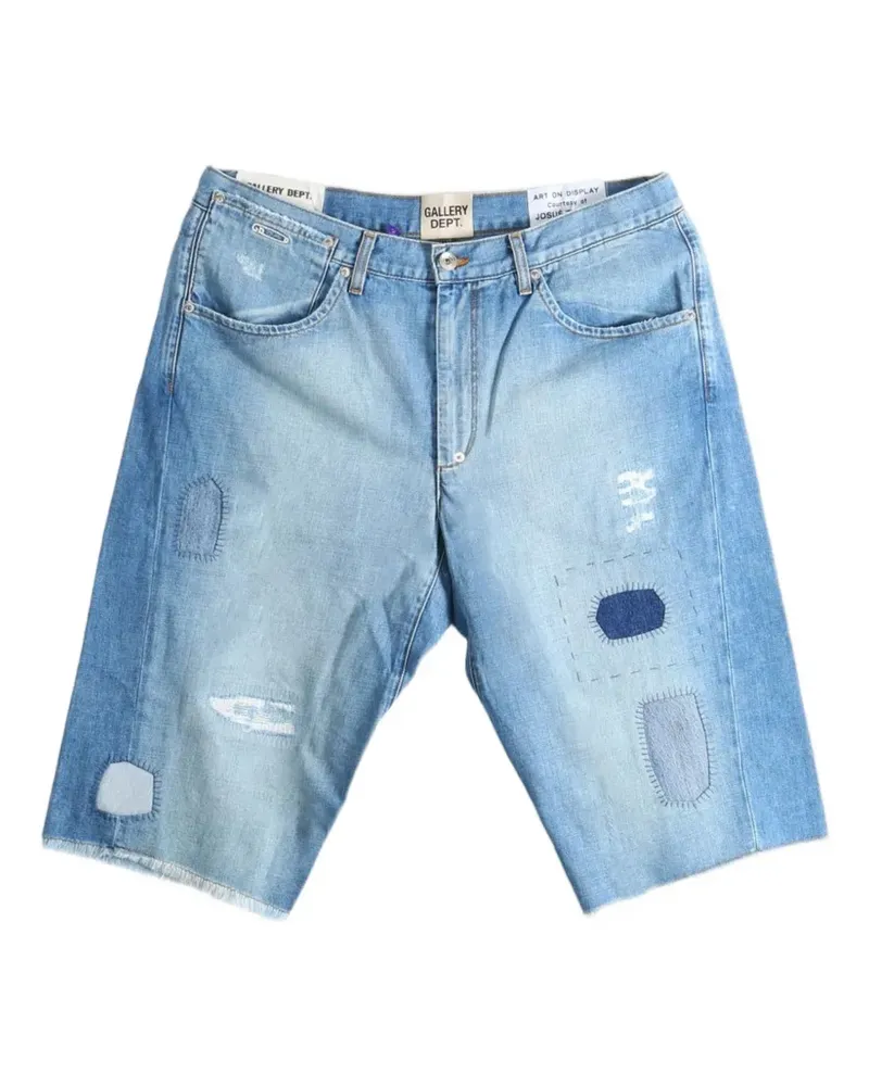 GALLERY DEPT. distressed denim shorts - Blau Blau