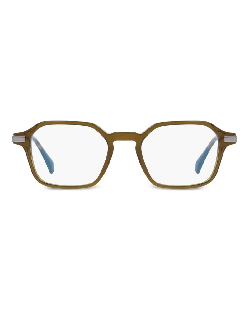 Paul Smith Brille mit geometrischem Gestell - Braun Braun