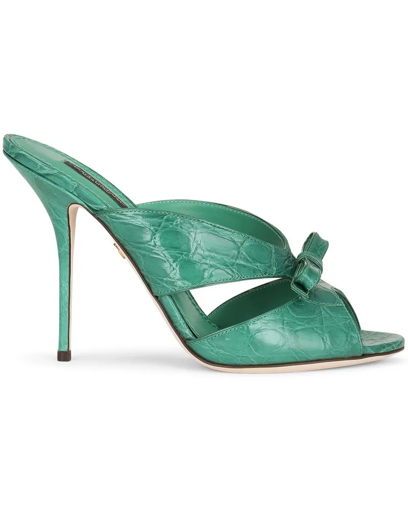 Dolce & Gabbana Sandalen mit Schleifendetail 105mm - Grün Grün