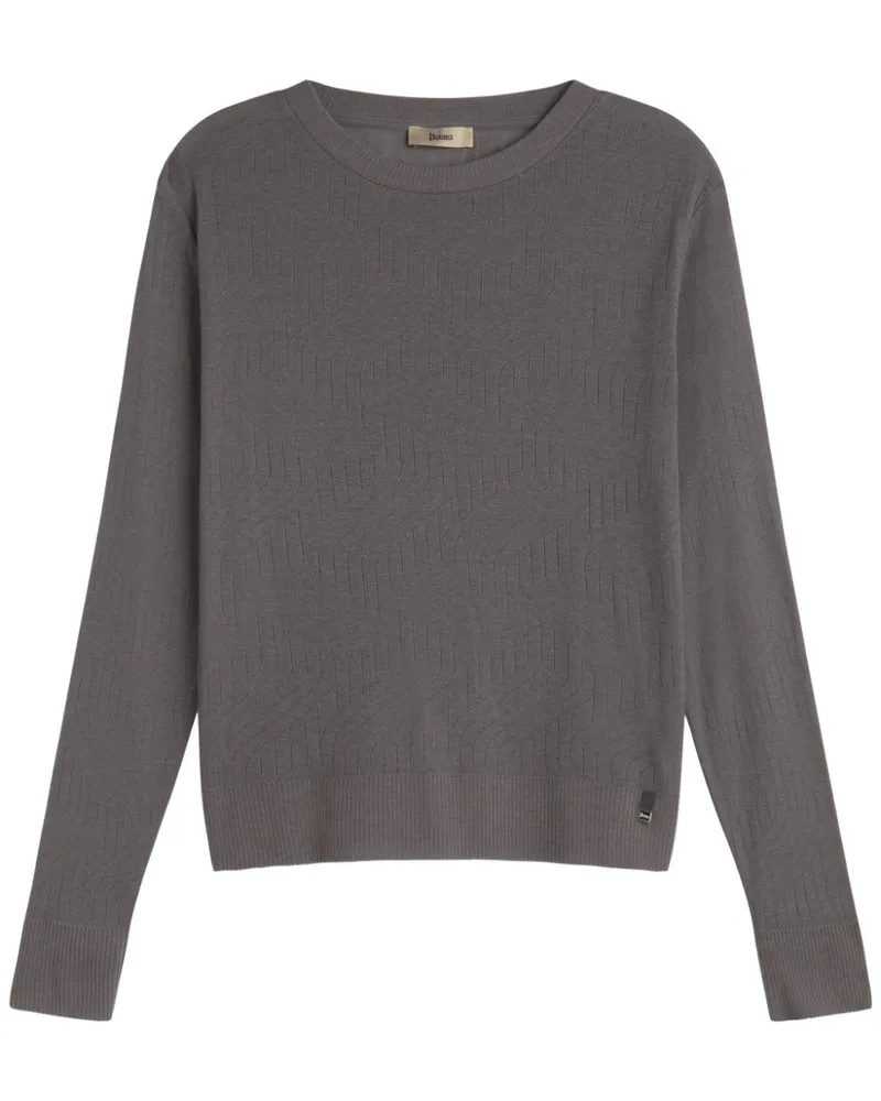 Herno Pullover mit Logo-Detail - Grau Grau